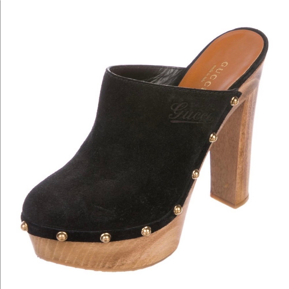 Gucci vintage 70’s clog heel